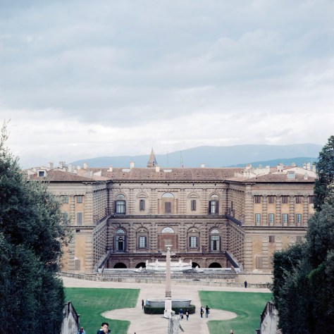 Selfie, Palazzo Pitti, from the Boboli Gardens