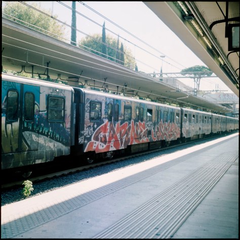Subway Train, Graffiti, Rome