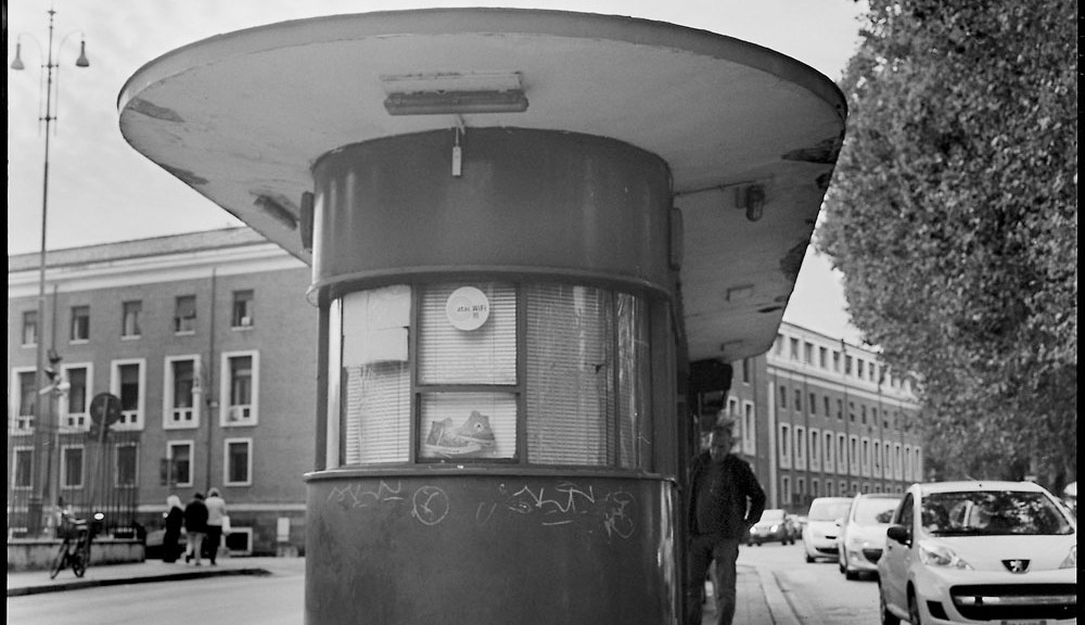 Vintage Bus Shelter, Rome