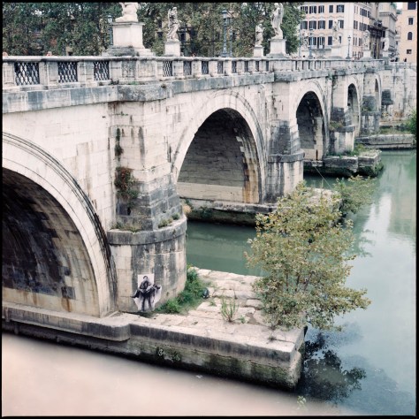 Angel Bridge Footings, Tiber River