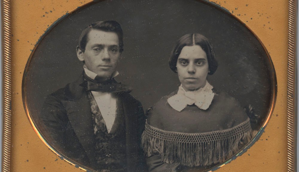 Anonymous Couple, 1/4 plate Daguerreotype
