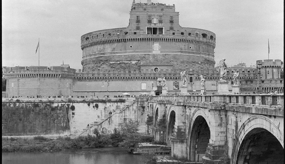 Castel Sant'Angelo from across the Tiber