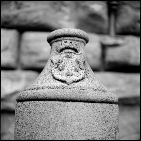 Granite Bollard, Medici Coat of Arms, Palazzo Pitti