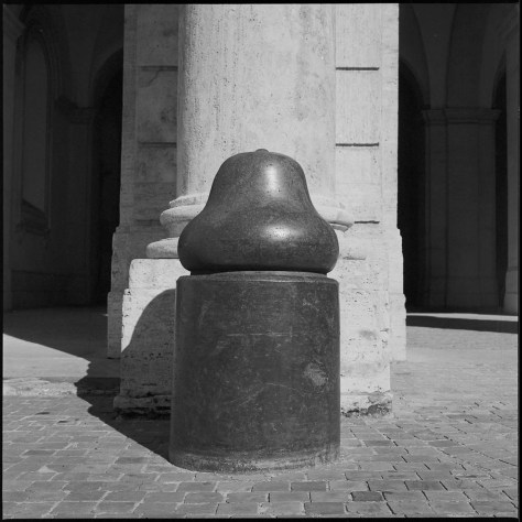Red Granite Bollard, Palazzo Barberini