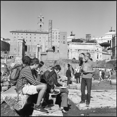 A School Group at the Forum